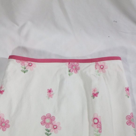 CYTHIA by CYNTHIA STEFFE Floral White/Pink Pencil Skirt Sz 12 - Picture 3 of 12